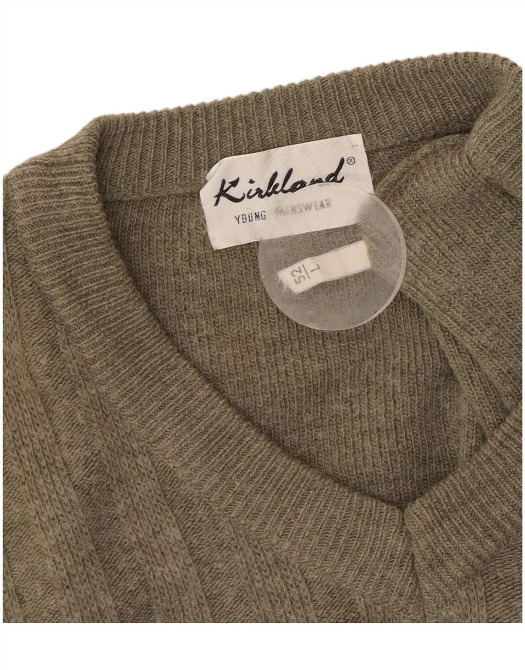 KIRKLAND Mens Vest Tank Top IT 52 Large Khaki Colourblock