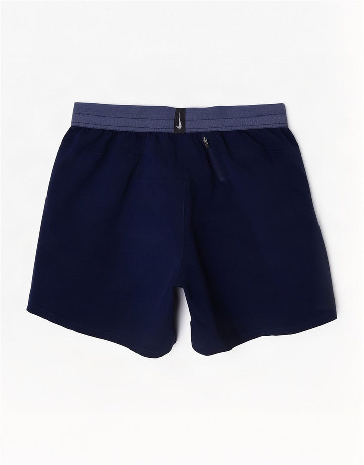 Nike Mens Dri Fit Sport Shorts Medium Navy Blue Colourblock Polyester