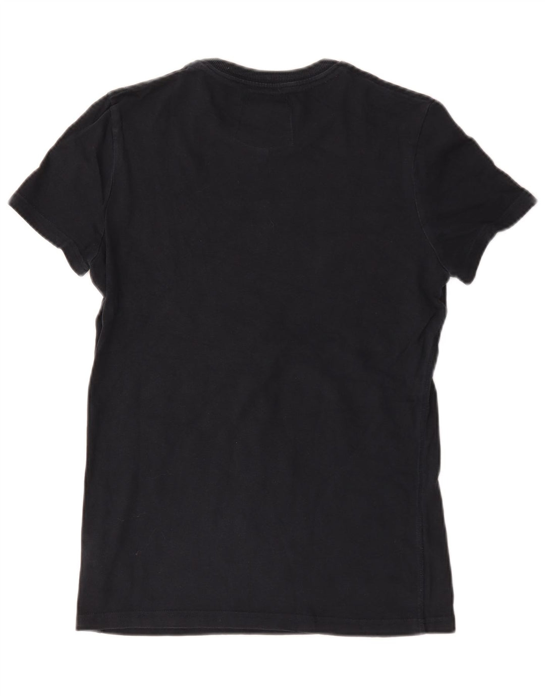 Superdry Mens Graphic T-Shirt Top Small Navy Blue Cotton