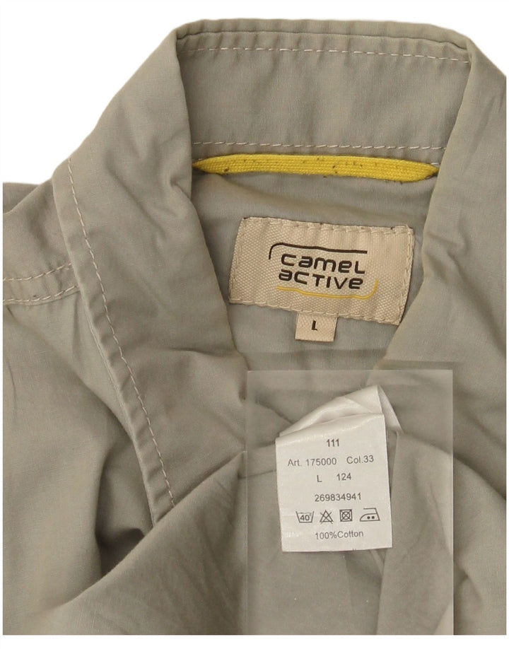 Camel Active Mens Shirt Large Grey Cotton