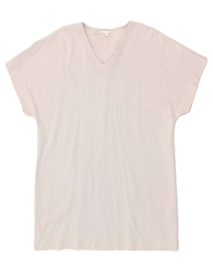 COS Womens Loose Fit Basic Dress UK 16 Large Grey Cotton Vintage Cos and Second-Hand Cos from Messina Hembry 