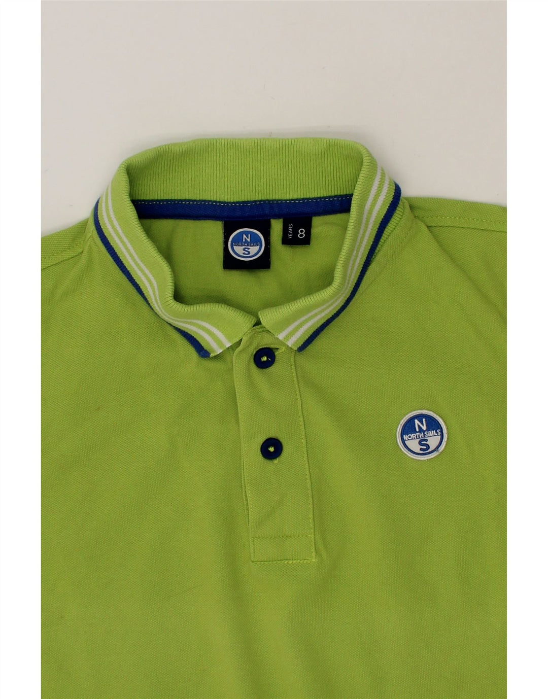 NORTH SAILS Boys Polo Shirt 7-8 Years Green Vintage North Sails and Second-Hand North Sails from Messina Hembry 