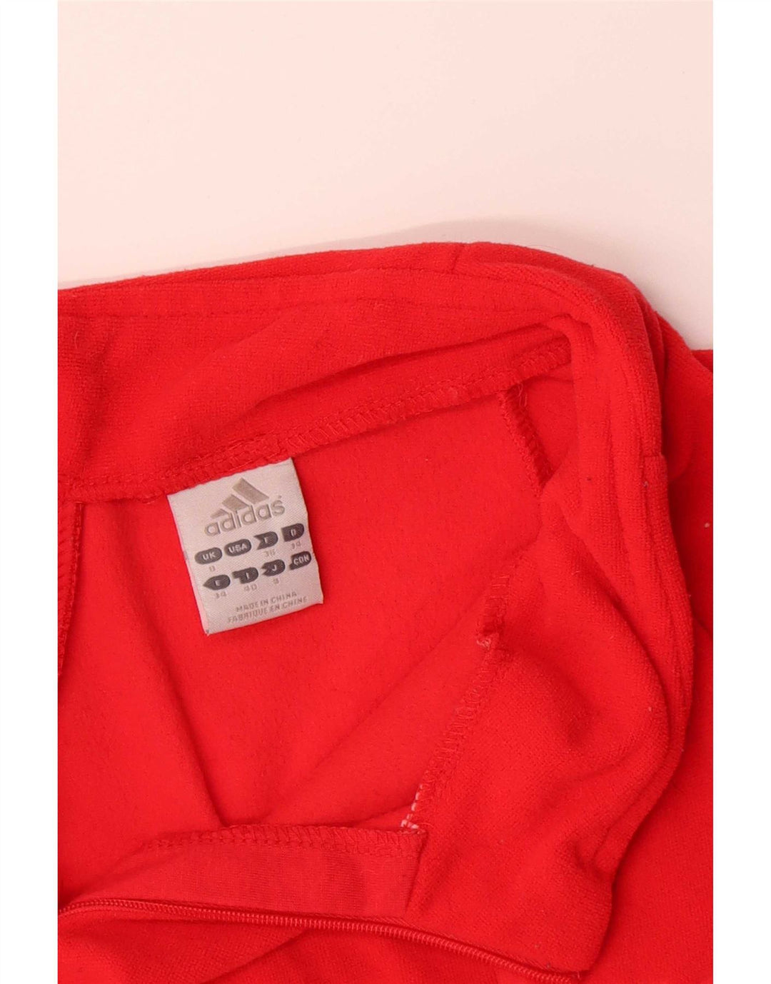 Adidas Womens Graphic Pullover Tracksuit Top Jacket UK 8 Small Red