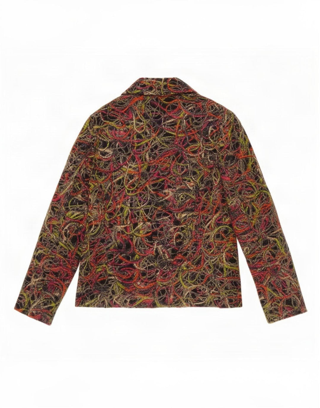 Gai Mattiolo Womens Abstract Pattern Blazer Jacket UK 14 Medium Multicolour