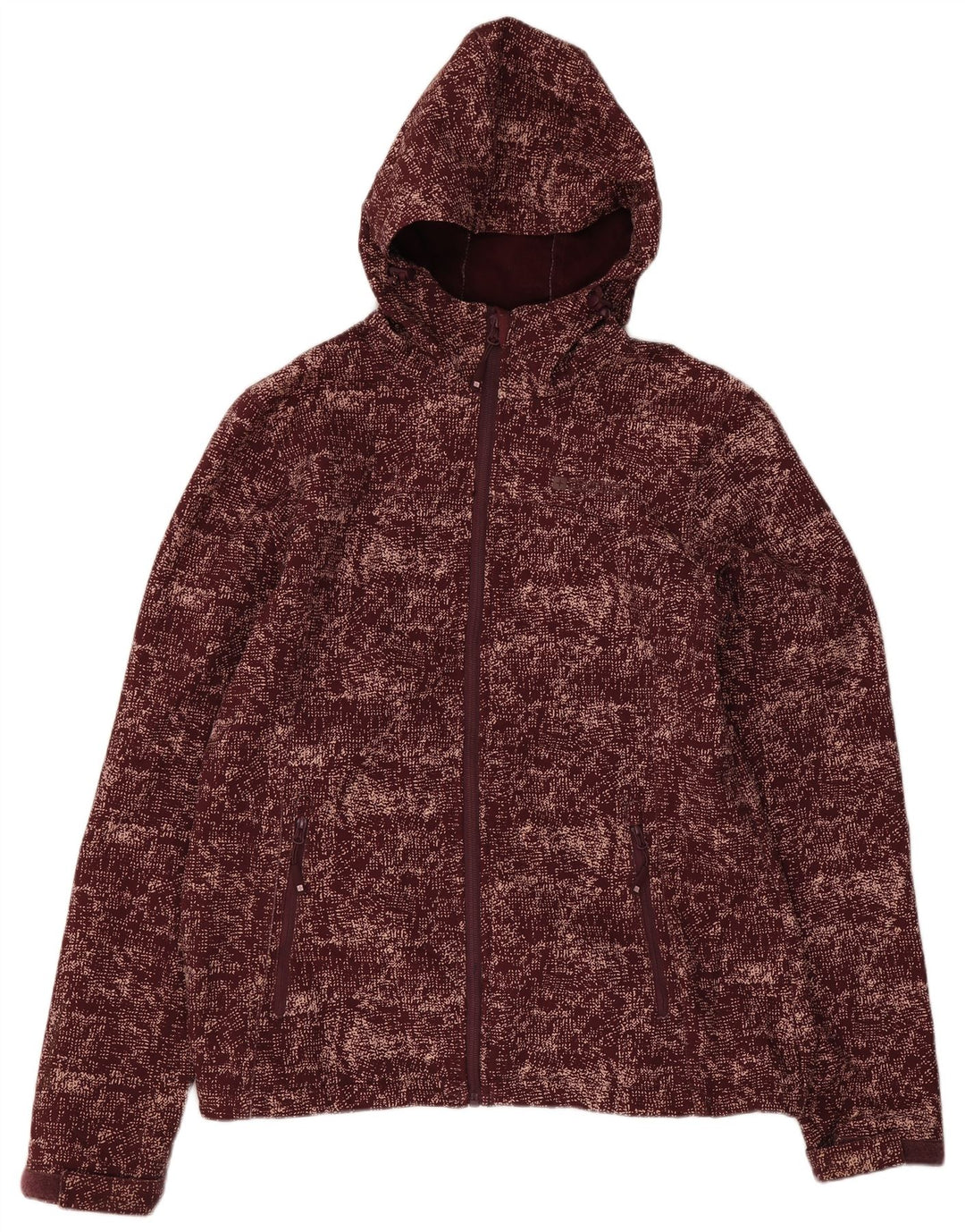 Mountain Warehouse Womens Windbreaker Jacket UK 12 Medium Burgundy Flecked
