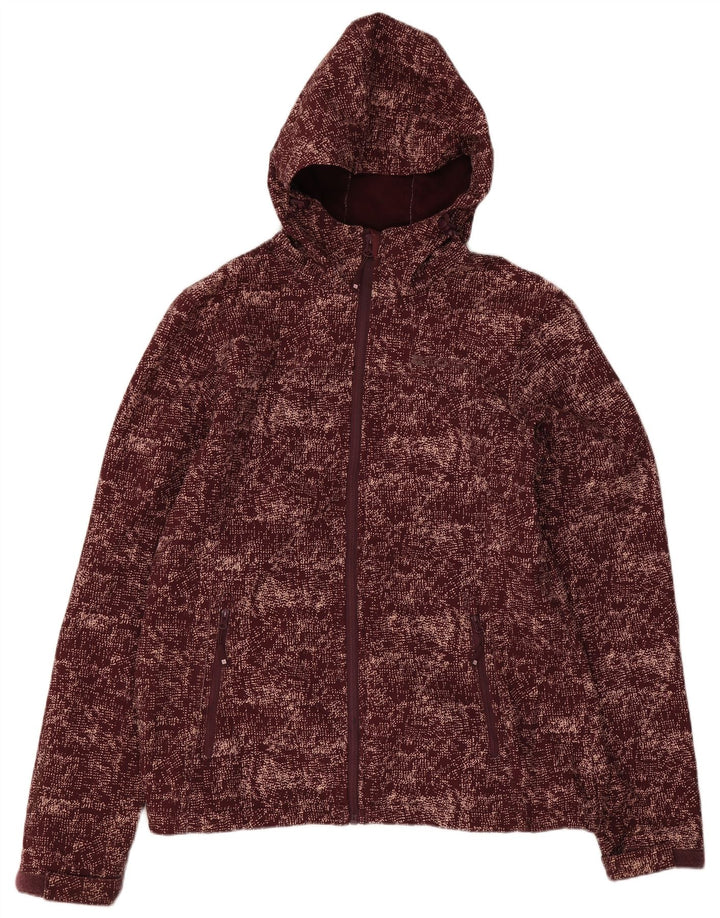Mountain Warehouse Womens Windbreaker Jacket UK 12 Medium Burgundy Flecked