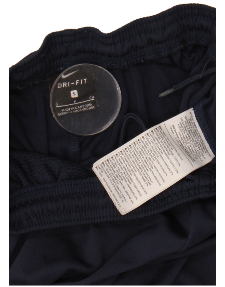 Nike Mens Dri Fit Tracksuit Trousers UK 10 Small  Navy Blue Polyester