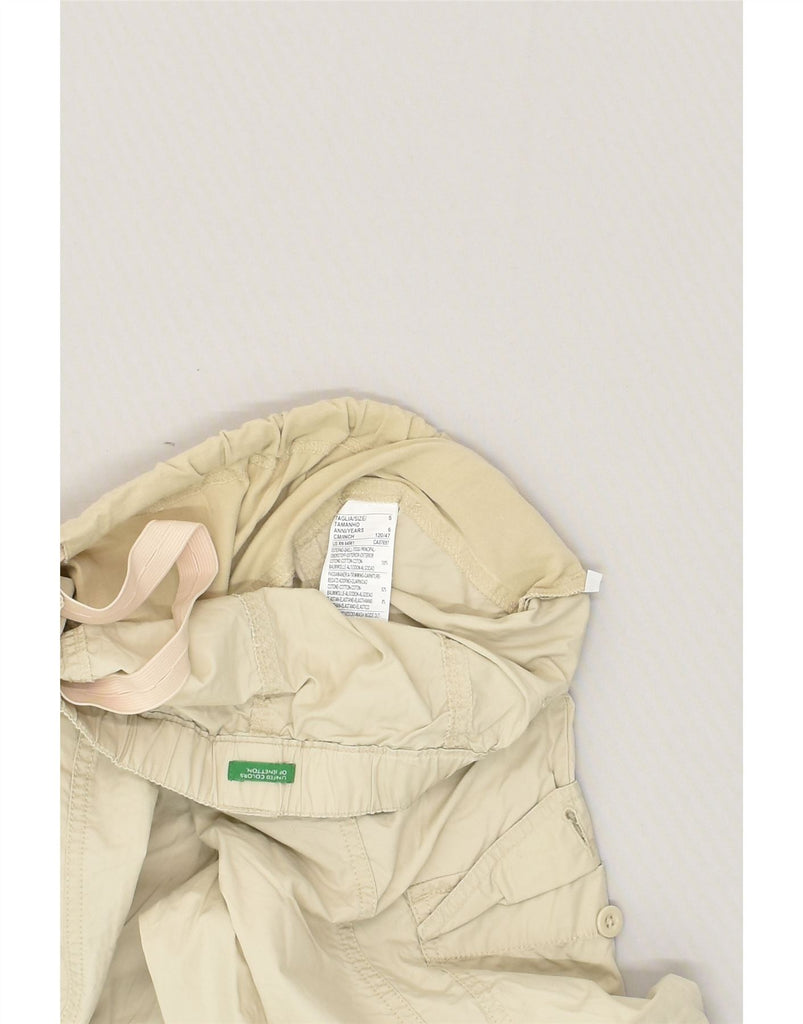 BENETTON Boys Straight Cargo Trousers 5-6 Years Small W26 L24  Beige | Vintage Benetton | Thrift | Second-Hand Benetton | Used Clothing | Messina Hembry 