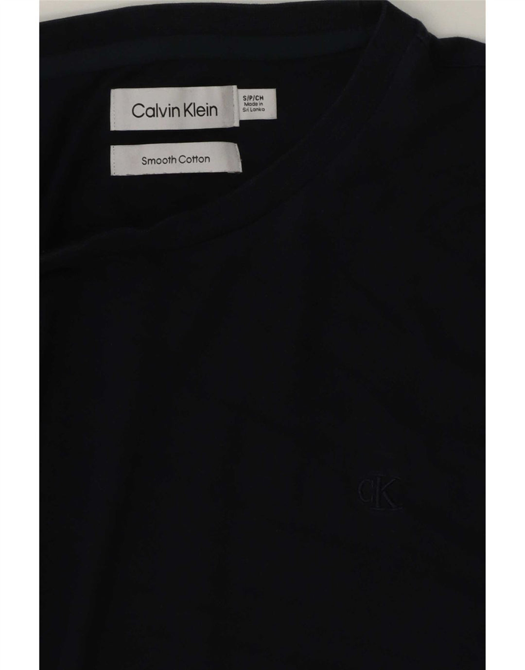 Calvin Klein Mens T-Shirt Top Small Navy Blue Cotton