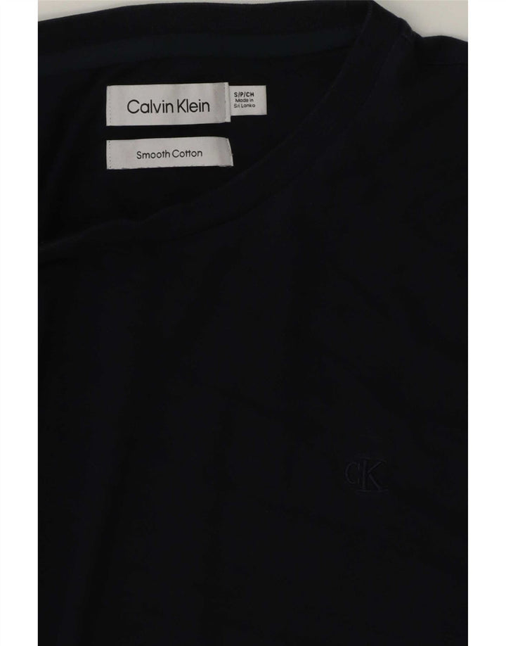 Calvin Klein Mens T-Shirt Top Small Navy Blue Cotton