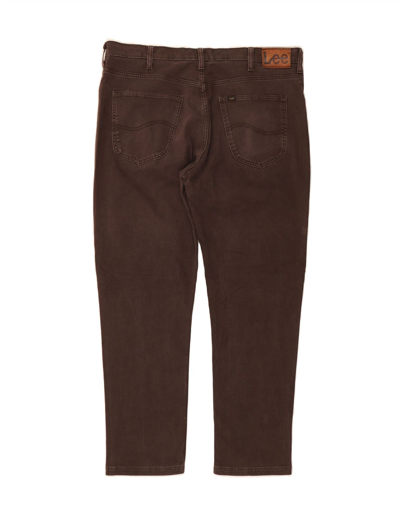 LEE Mens Brooklyn Slim Jeans W40 L30 Brown Cotton Vintage Lee and Second-Hand Lee from Messina Hembry 