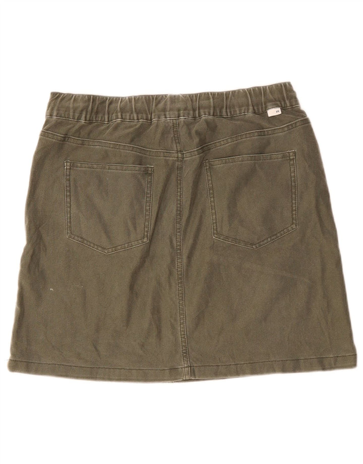 French Connection Womens Mini Skirt W30 Medium Khaki Cotton
