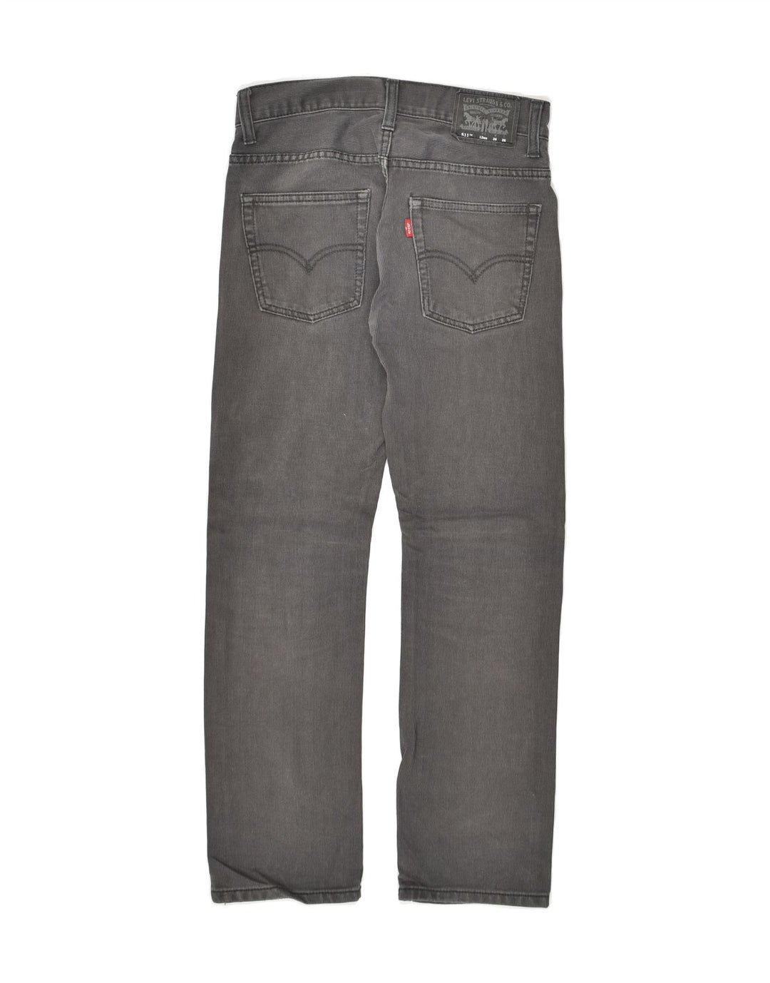LEVI'S Boys 511 Skinny Jeans 11-12 Years W26 L26  Grey Pinstripe Cotton | Vintage Levi's | Thrift | Second-Hand Levi's | Used Clothing | Messina Hembry 