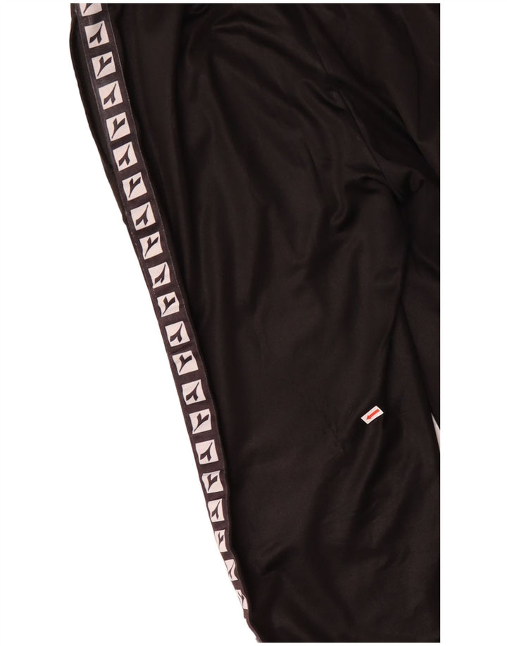DIADORA Womens Oversized Graphic Full Tracksuit UK 10 Small Black
