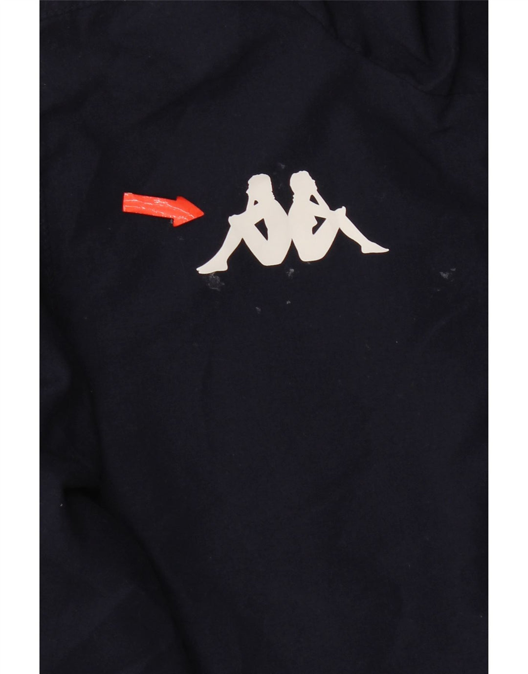 Kappa Boys Graphic Windbreaker Jacket 11-12 Years Navy Blue Polyester