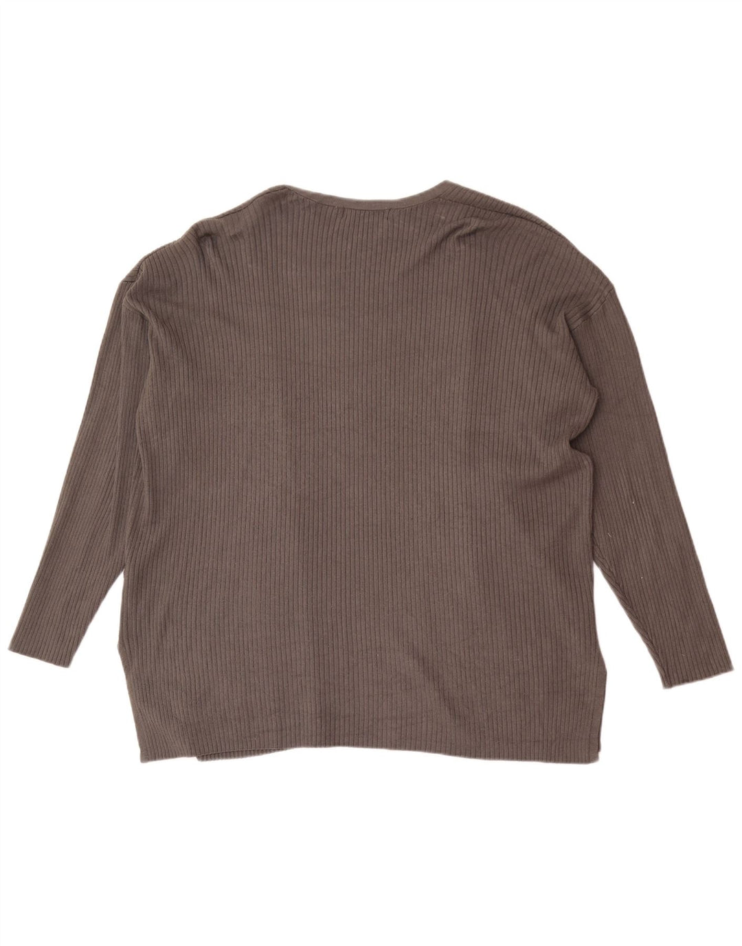 Marks & Spencer Womens Relaxed Fit Cardigan Sweater UK 14 Large Grey