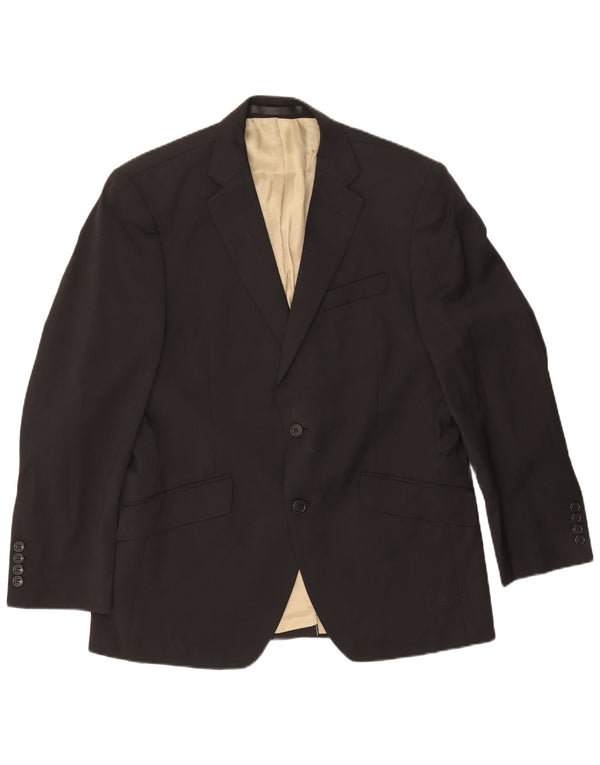Marks & Spencer Mens Autograph 2 Button Blazer Jacket UK 38 Medium Black