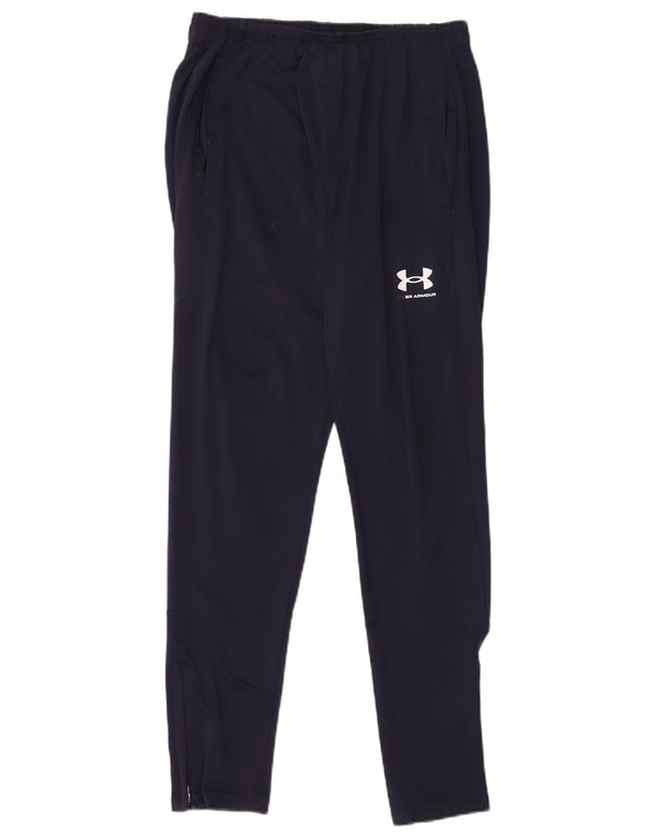 Under Armour Mens Tracksuit Trousers Medium Navy Blue Polyester