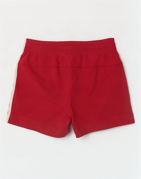 Adidas Womens Sport Shorts UK 12/14 Medium Pink Cotton