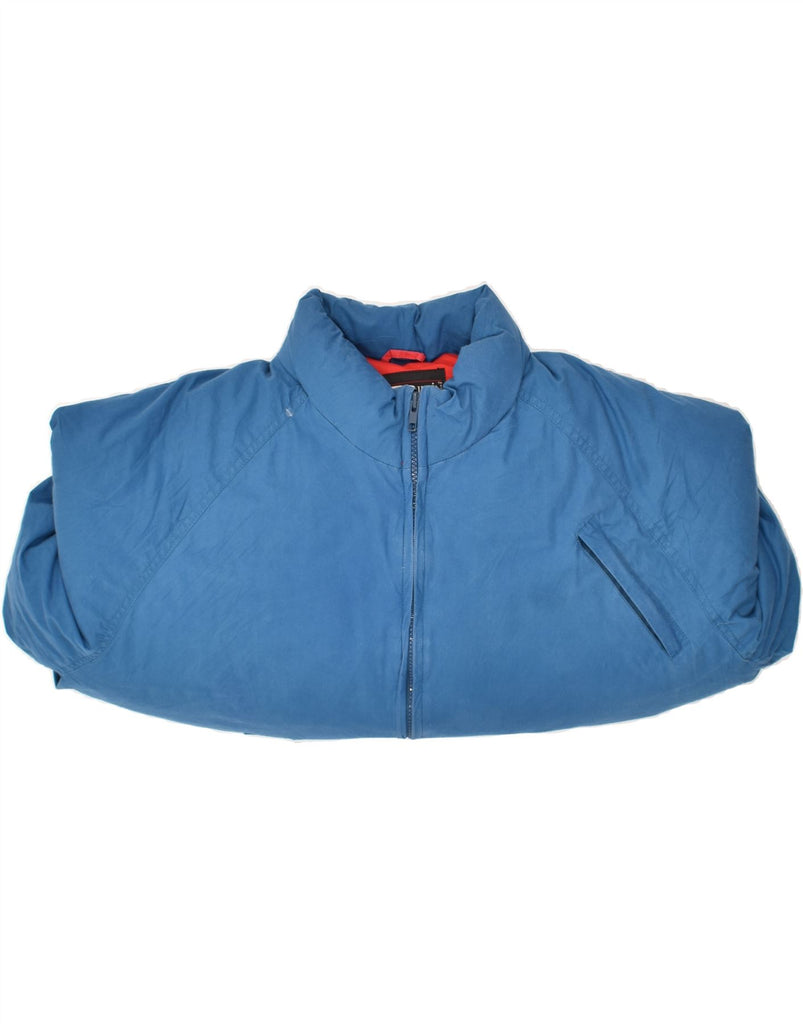 VINTAGE Mens Windbreaker Jacket UK 38 Medium Blue Cotton Vintage Vintage and Second-Hand Vintage from Messina Hembry 