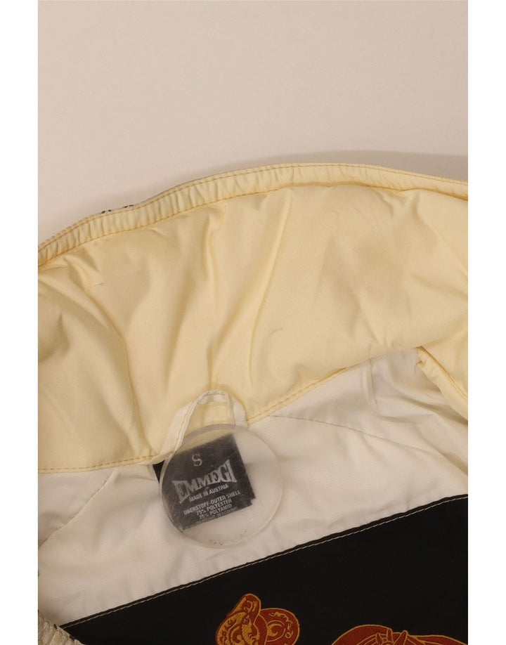 Emmegi Mens Hooded Loose Fit Padded Jacket UK 36 Small Beige Polyester