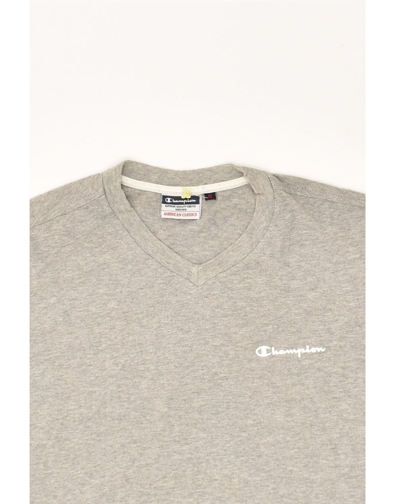 CHAMPION Mens T-Shirt Top Small Grey Cotton | Vintage Champion | Thrift | Second-Hand Champion | Used Clothing | Messina Hembry 