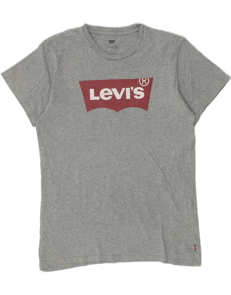 LEVI'S Mens Graphic T-Shirt Top Medium Grey Cotton | Vintage Levi's | Thrift | Second-Hand Levi's | Used Clothing | Messina Hembry 