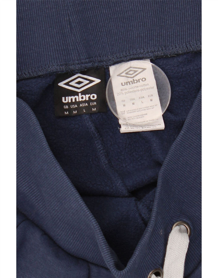Umbro Mens Tracksuit Trousers Medium Navy Blue Cotton