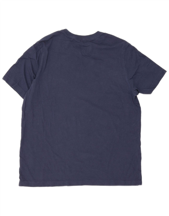 Nike Mens Graphic T-Shirt Top Large Navy Blue Cotton