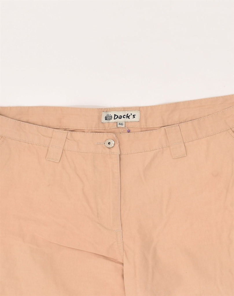 DACK'S Womens Cargo Shorts IT 46 Large W34 Beige Cotton | Vintage Dack's | Thrift | Second-Hand Dack's | Used Clothing | Messina Hembry 