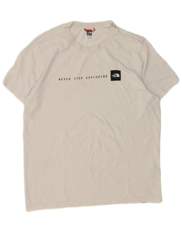 The North Face Mens Graphic T-Shirt Top Large White Cotton