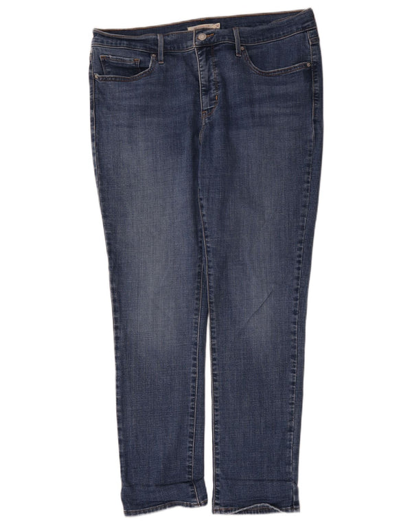 Levi's Womens 312 Shaping Slim Jeans W32 L30 Blue Cotton