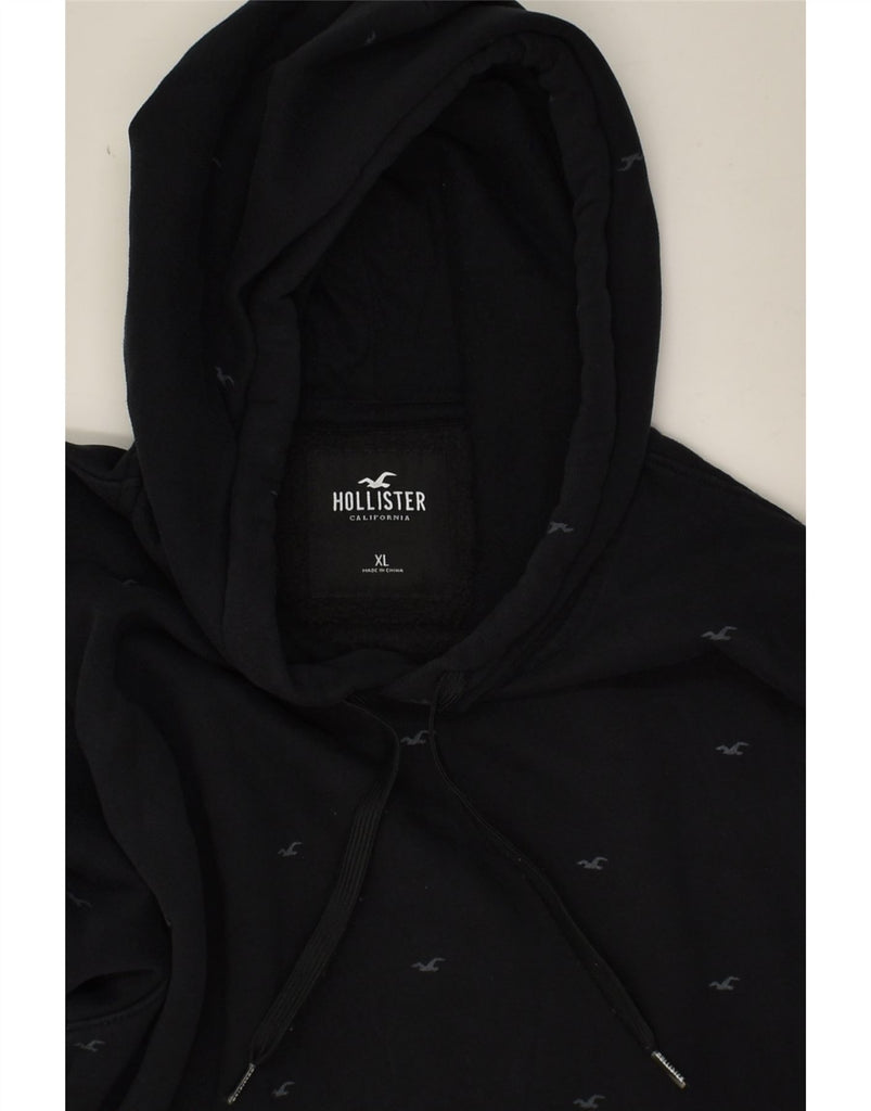 HOLLISTER Mens Hoodie Jumper XL Black Cotton | Vintage Hollister | Thrift | Second-Hand Hollister | Used Clothing | Messina Hembry 