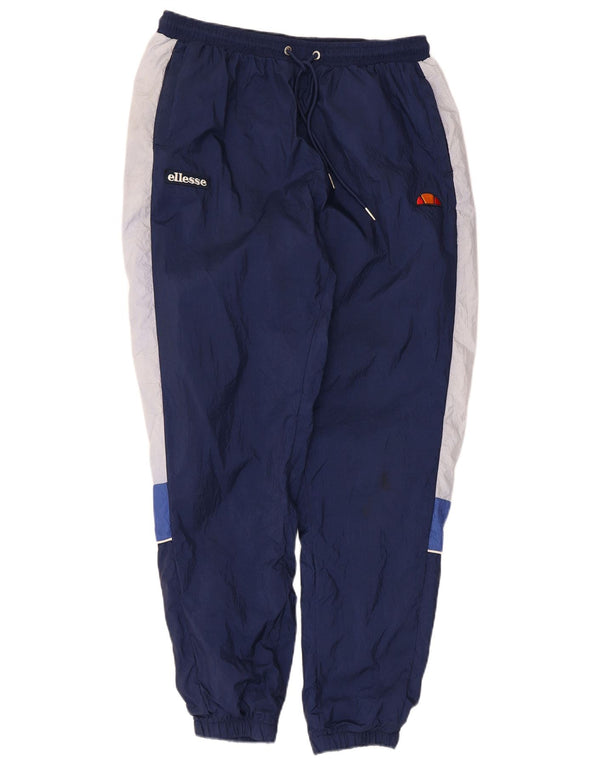 Ellesse Mens Tracksuit Trousers Joggers Medium Navy Blue Colourblock