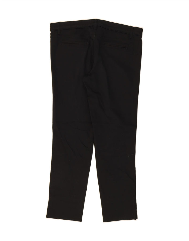 MASSIMO DUTTI Womens Straight Casual Trousers EU 40 Medium W30 L26 Black Vintage Massimo Dutti and Second-Hand Massimo Dutti from Messina Hembry 