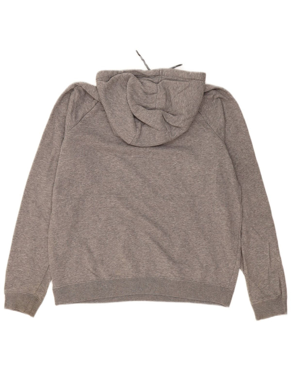 Nike Womens RJ Soccer Graphic Oversized Hoodie Jumper UK 14 Medium Grey