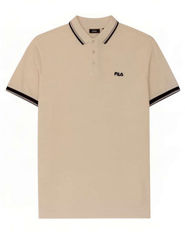 Fila Mens Polo Shirt Large White Cotton