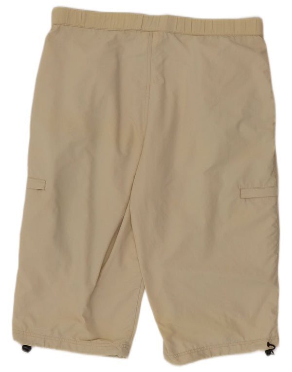 Asics Mens Cargo Shorts W34 Large Beige Polyamide