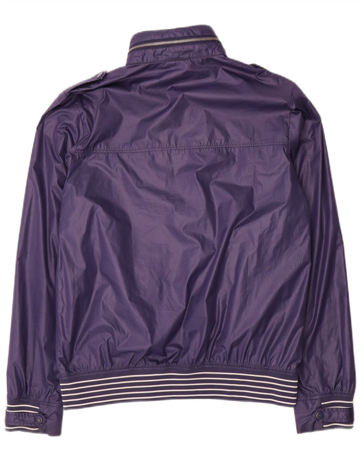 Converse Mens Hooded Military Rain Jacket UK 38 Medium Purple Polyester