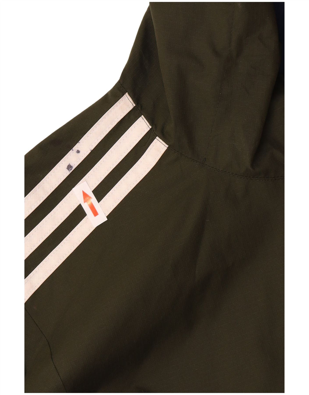 Adidas Mens Hooded Bomber Reversible Jacket UK 36 Small Khaki Polyester