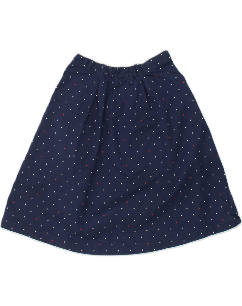 TOMMY HILFIGER Womens A-Line Skirt US 6 Medium W28 Navy Blue Polka Dot | Vintage Tommy Hilfiger | Thrift | Second-Hand Tommy Hilfiger | Used Clothing | Messina Hembry 