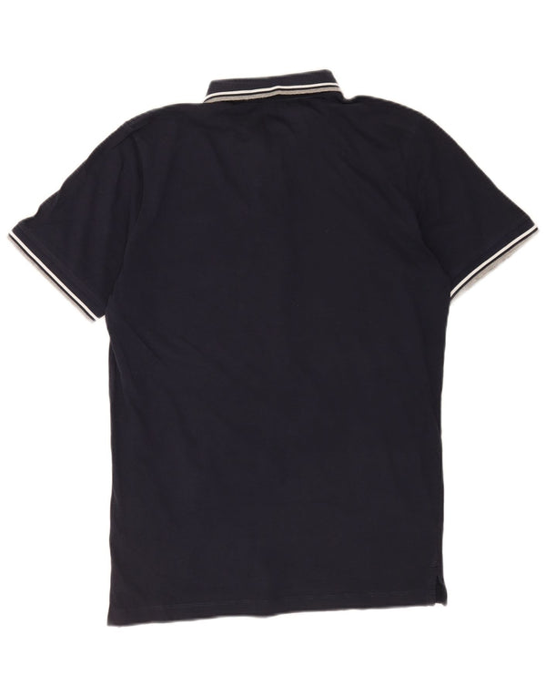 Jack & Jones Mens Polo Shirt Medium Navy Blue
