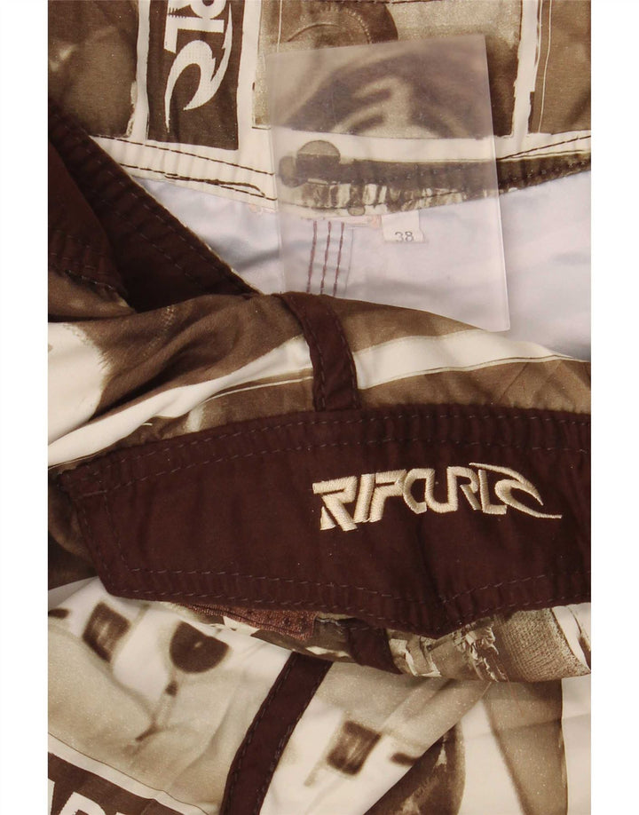 Rip Curl Mens Graphic Swimming Shorts XL Brown Patchwork