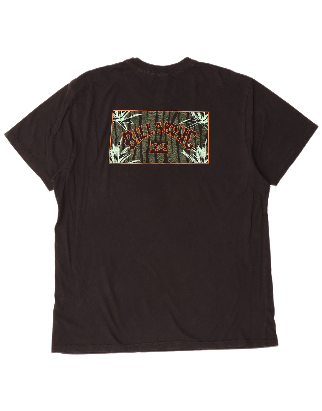 Billabong Mens Graphic T-Shirt Top Large Black Cotton