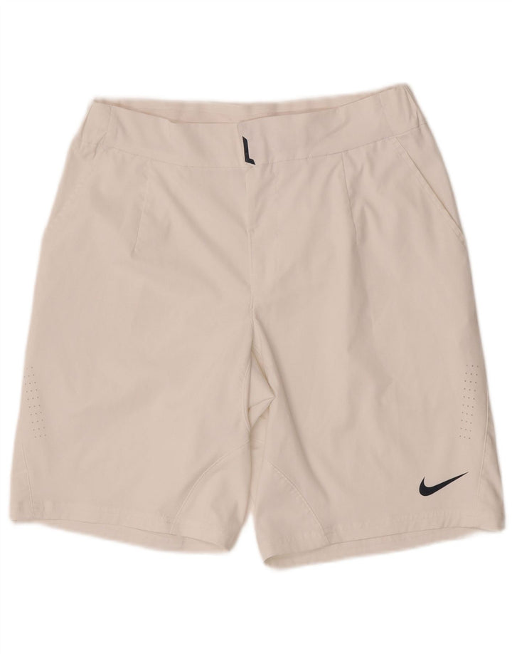 Nike Mens Dri Fit Chino Shorts Medium W30  White Polyester