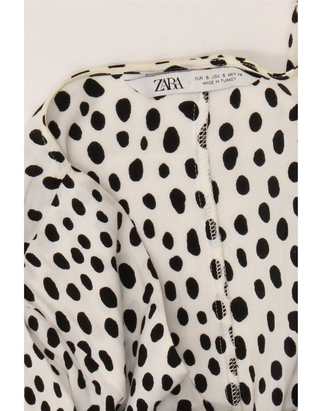 Zara Womens A-Line Dress UK 10 Small White Flecked
