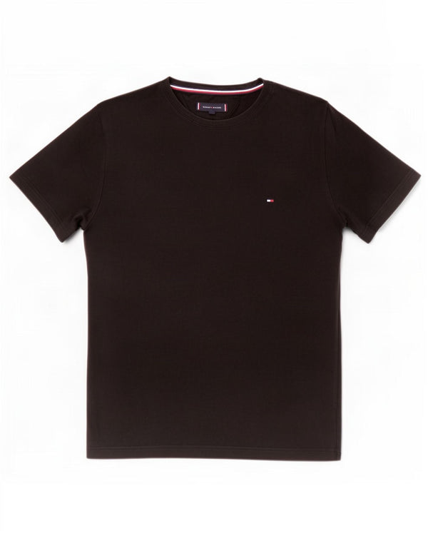 Tommy Hilfiger Mens T-Shirt Top XL Black Cotton