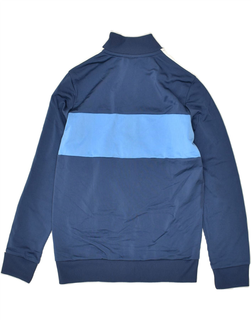 ADIDAS Boys Tracksuit Top Jacket 11-12 Years Blue Colourblock Polyester | Vintage Adidas | Thrift | Second-Hand Adidas | Used Clothing | Messina Hembry 