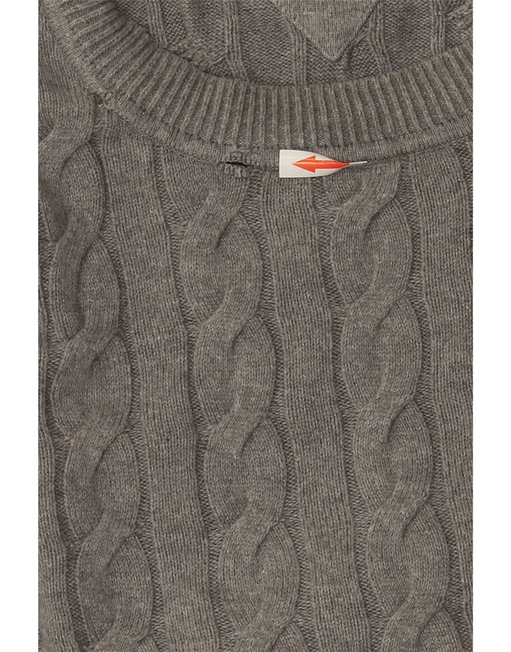 Tommy Hilfiger Mens Crew Neck Jumper Sweater Medium Grey Cotton