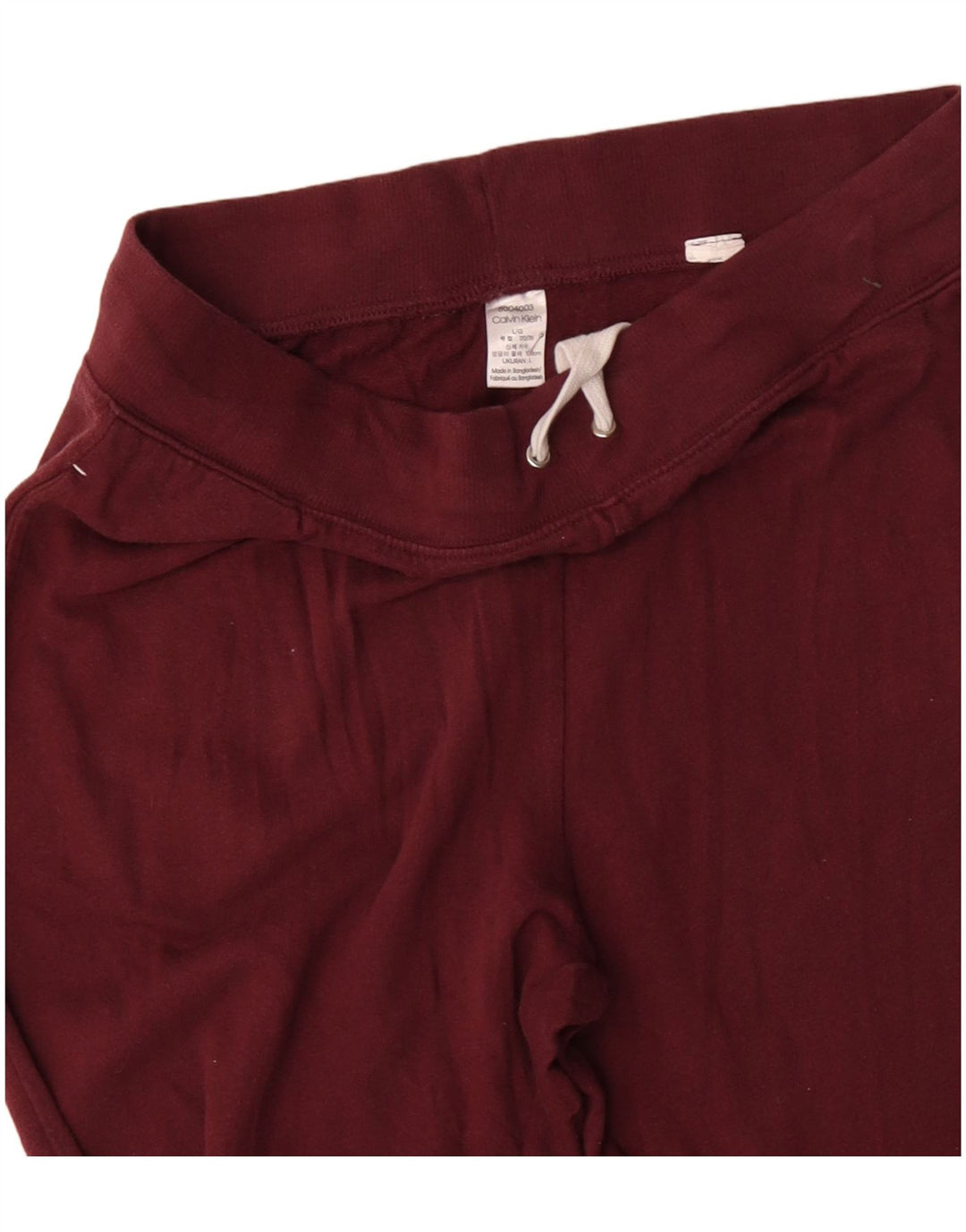 CALVIN KLEIN Mens Graphic Tracksuit Trousers Joggers Large  Burgundy